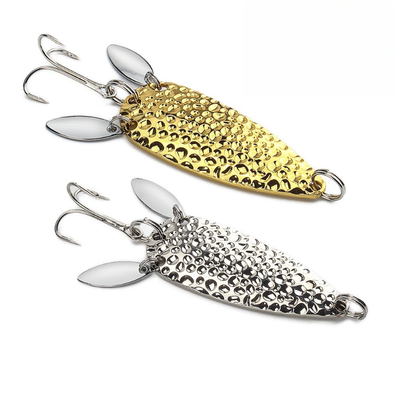 Fishing Lure Swimbait - 1 قطعة ملعقة معدنية سبينيربايت مزدوجة