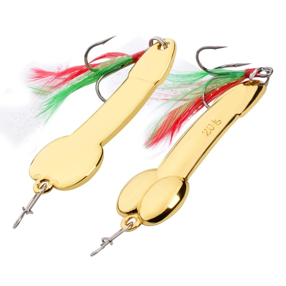 ملعقة معدنية شكل القضيب الصيد  - مراجعة Fishing Lure Spoon وسعره