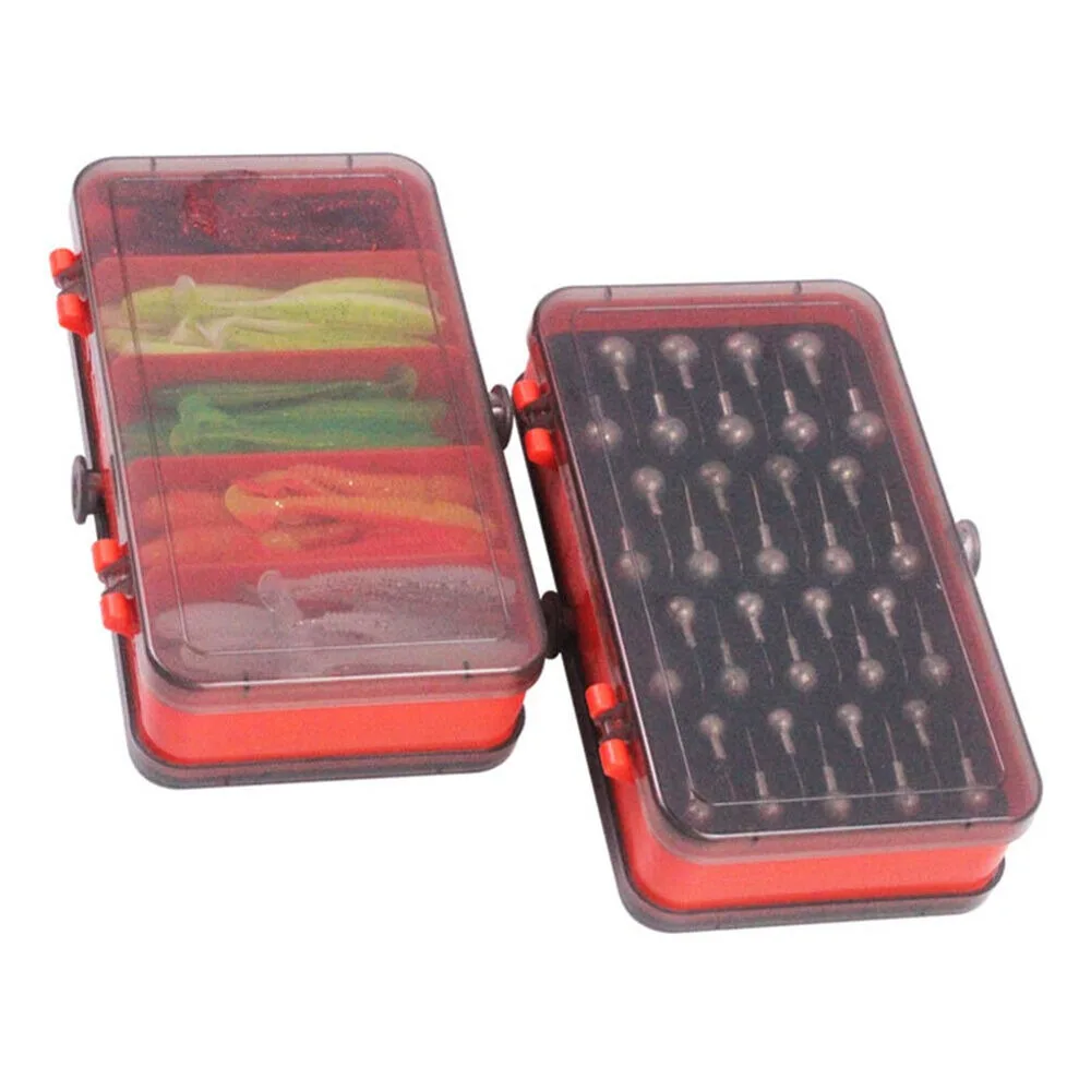 المحمولة مزدوجة الوجهين سبليت  - مراجعة Fishing Lure Soft Plastic وسعره