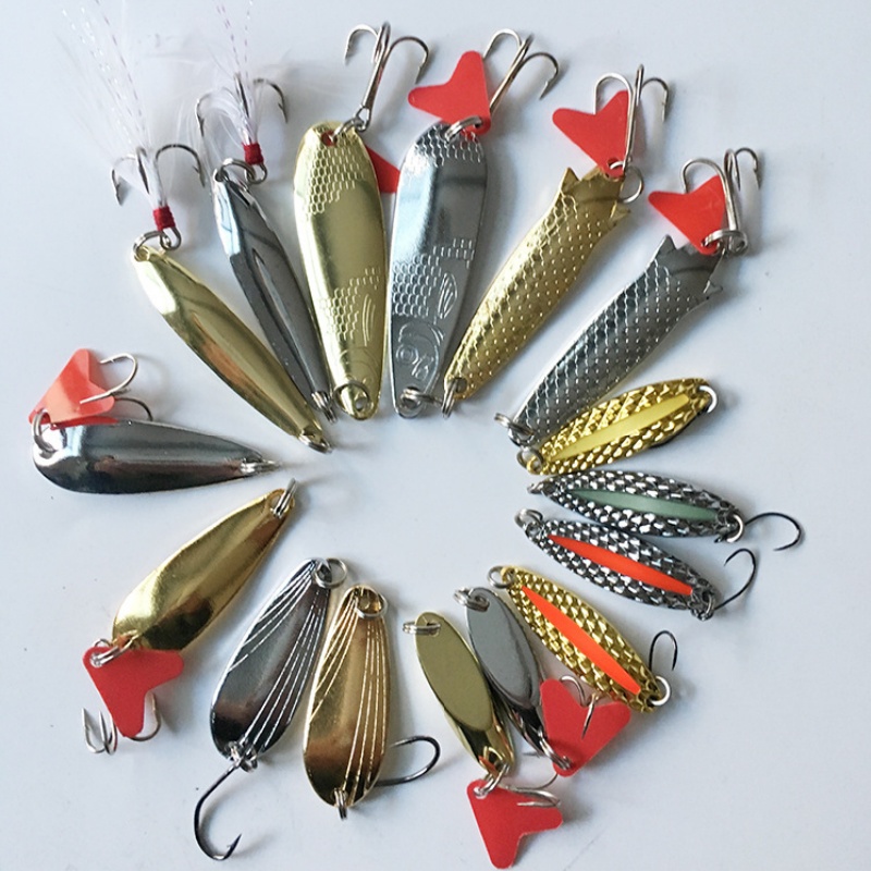طقم طُعم صيد السمك 16 قطعة، طُ - مراجعة Fishing Lure Swimbait وسعره